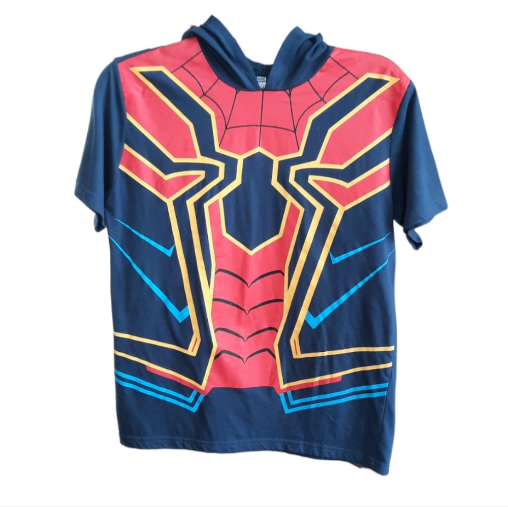 Marvel Iron Spider-Man Short Sleeve Mask Hoodie - Picture 5 of 8